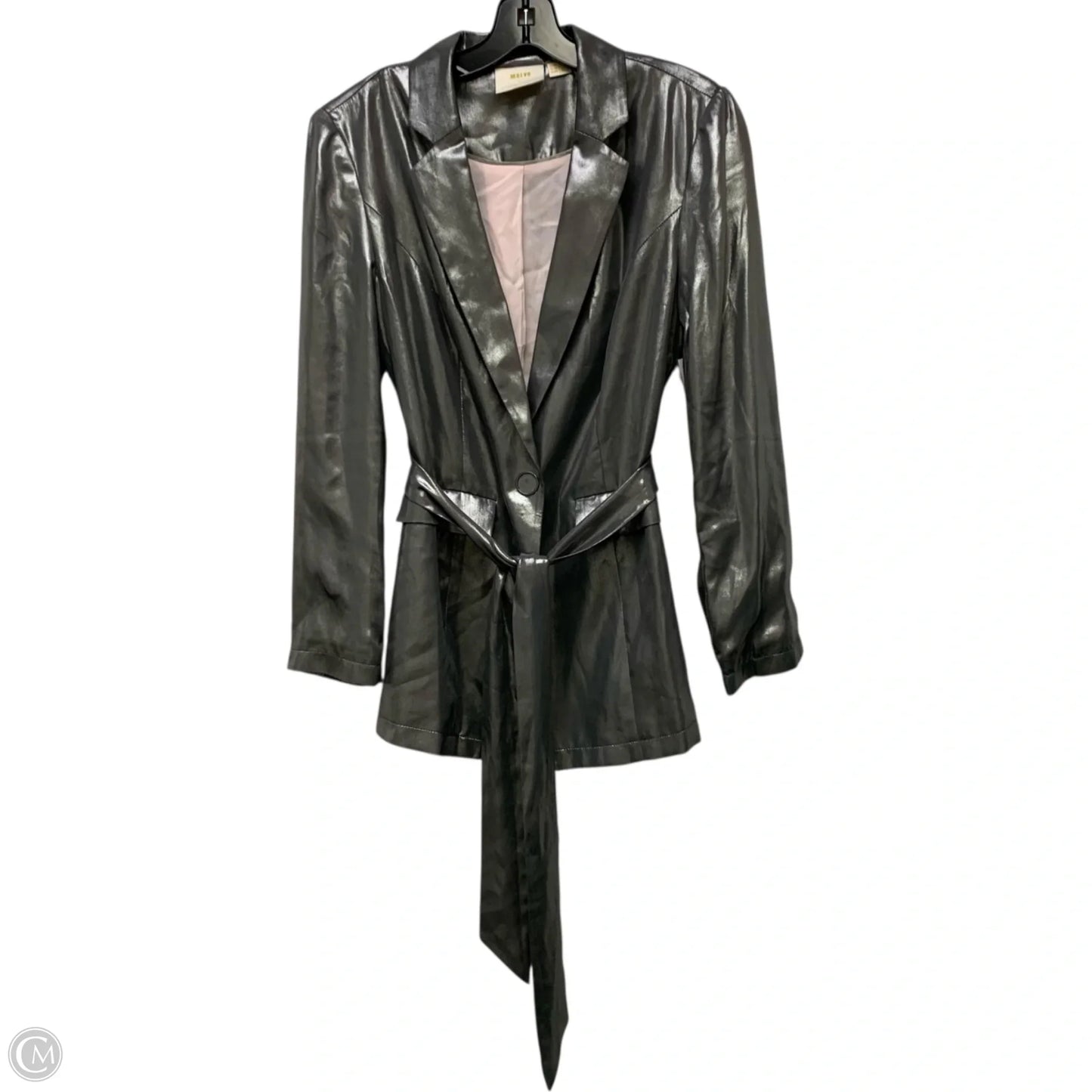 Blazer By Maeve In Silver, Size: Sp