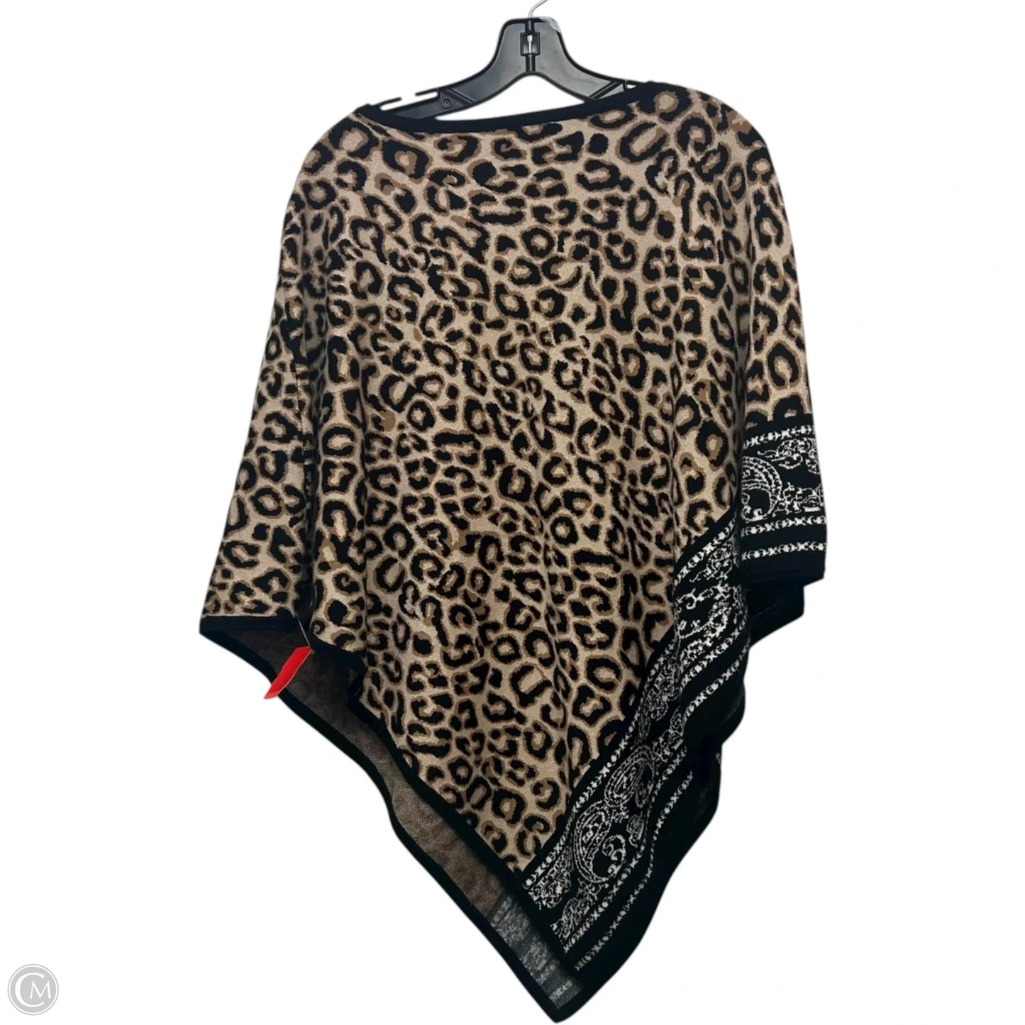 Poncho By Chicos In Animal Print, Size: S