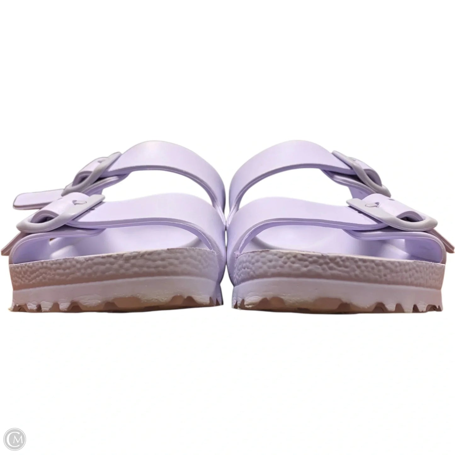 Sandals Flats By Birkenstock In Purple, Size: 5