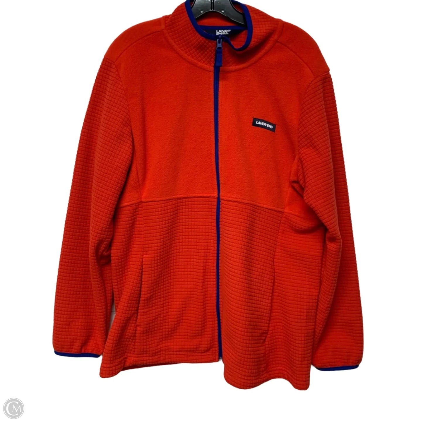 Jacket Fleece By Lands End In Orange, Size: Xl