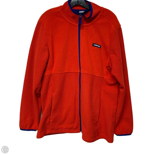 Jacket Fleece By Lands End In Orange, Size: Xl