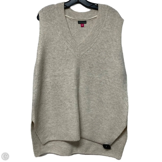 Vest Sweater By Vince Camuto In Cream, Size: M