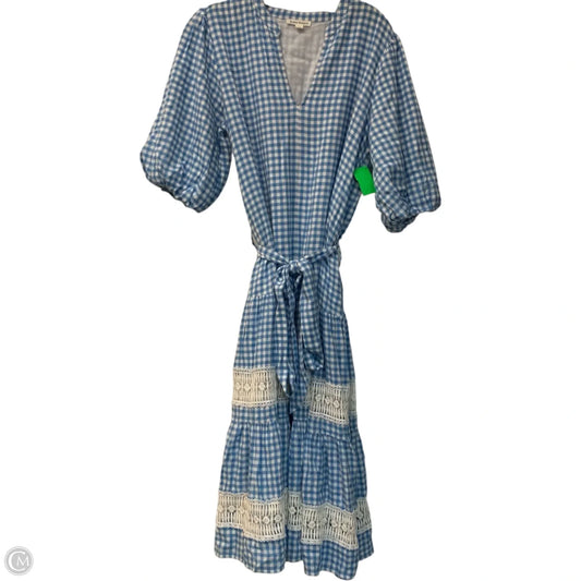 Dress Casual Maxi By Roller Rabbit In Blue & White, Size: Xs