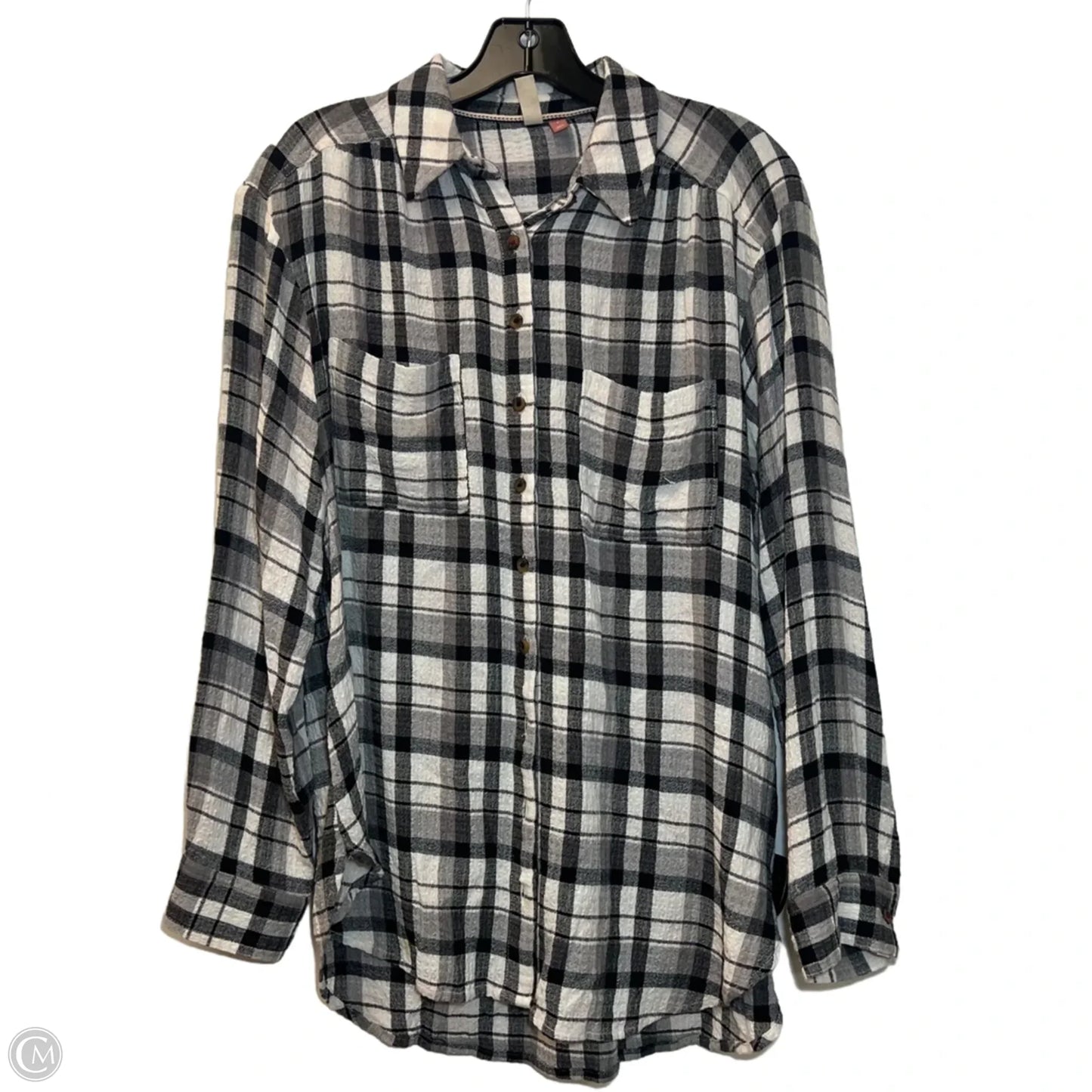 Top Long Sleeve By Pilcro In Polkadot Pattern, Size: S