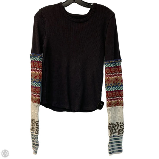 Top Long Sleeve By We The Free In Grey, Size: M