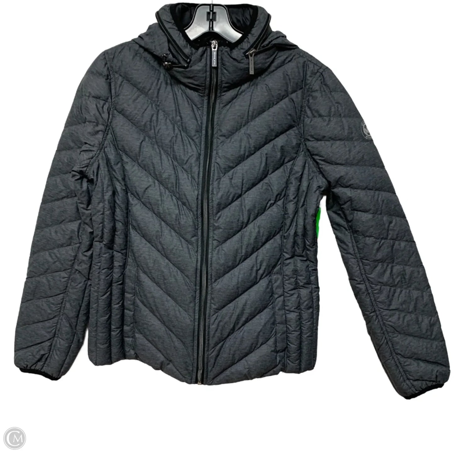 Jacket Puffer & Quilted By Michael By Michael Kors In Grey, Size: M