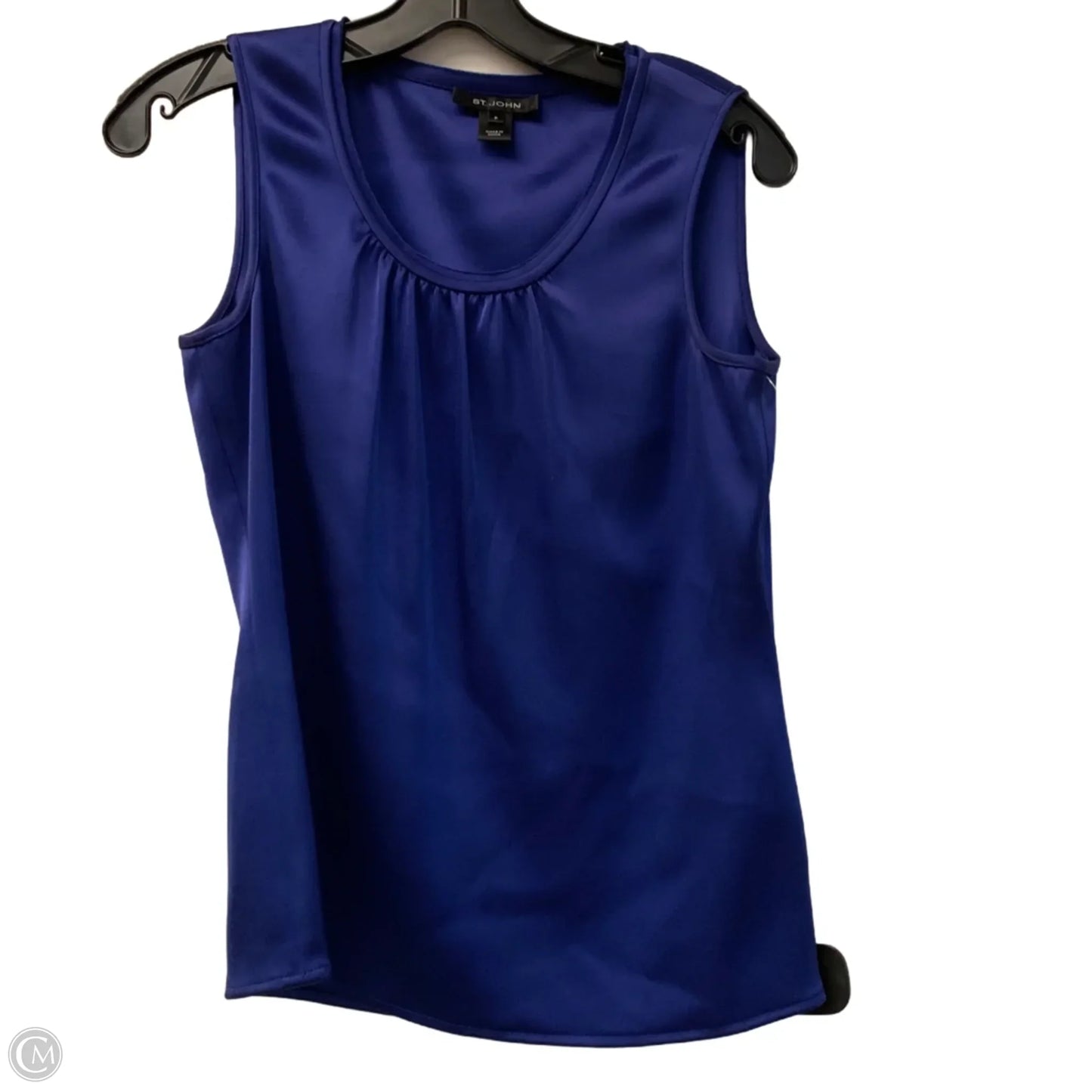 Blouse Designer By St. John In Blue, Size: Xs