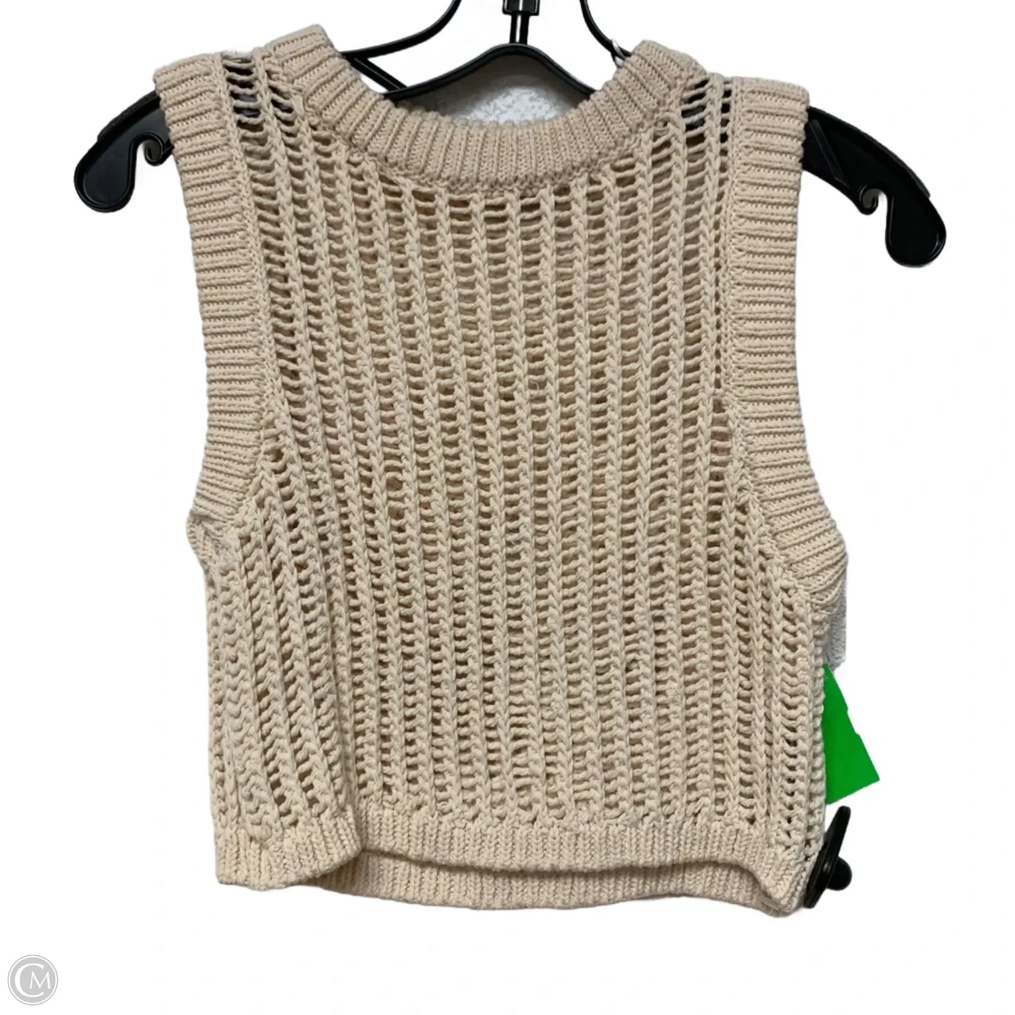 Vest Sweater By Zara In Cream, Size: S