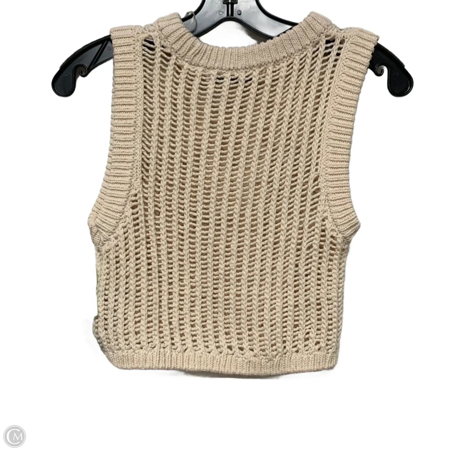 Vest Sweater By Zara In Cream, Size: S