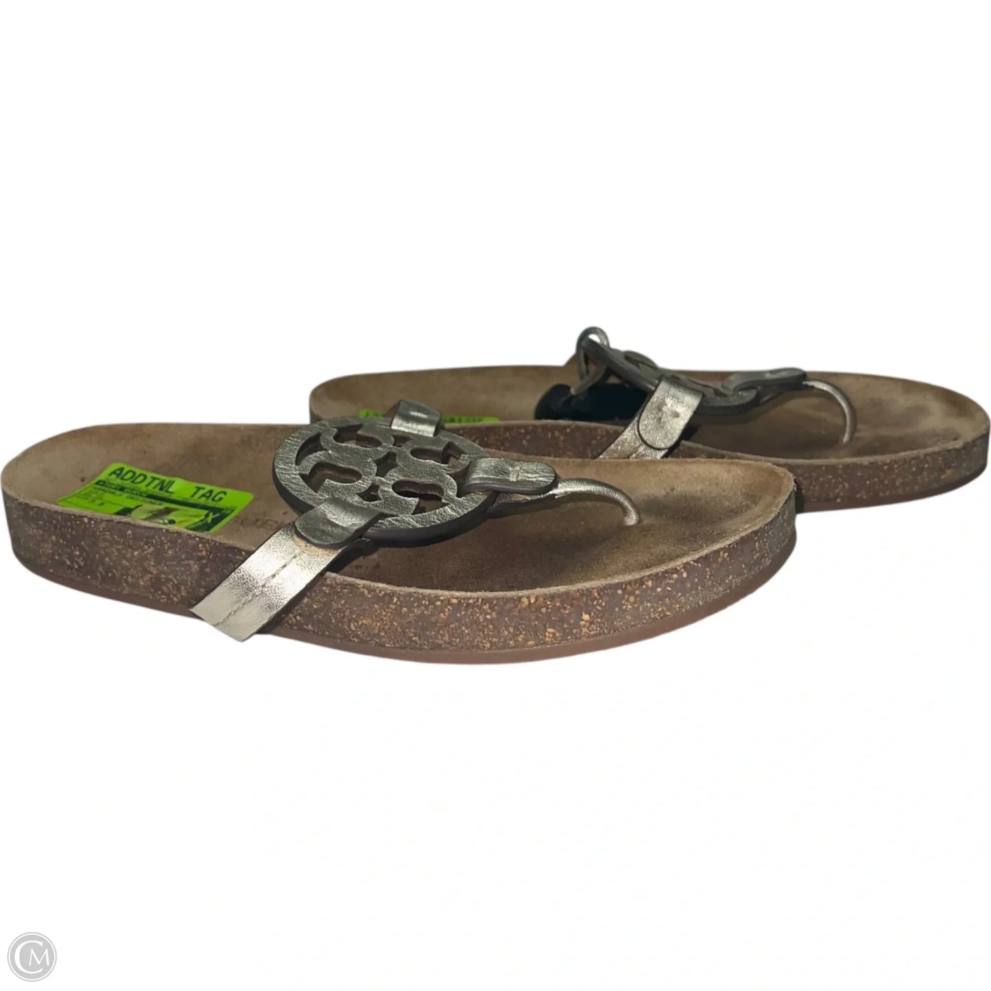 Sandals Designer By Tory Burch In Gold, Size: 7.5