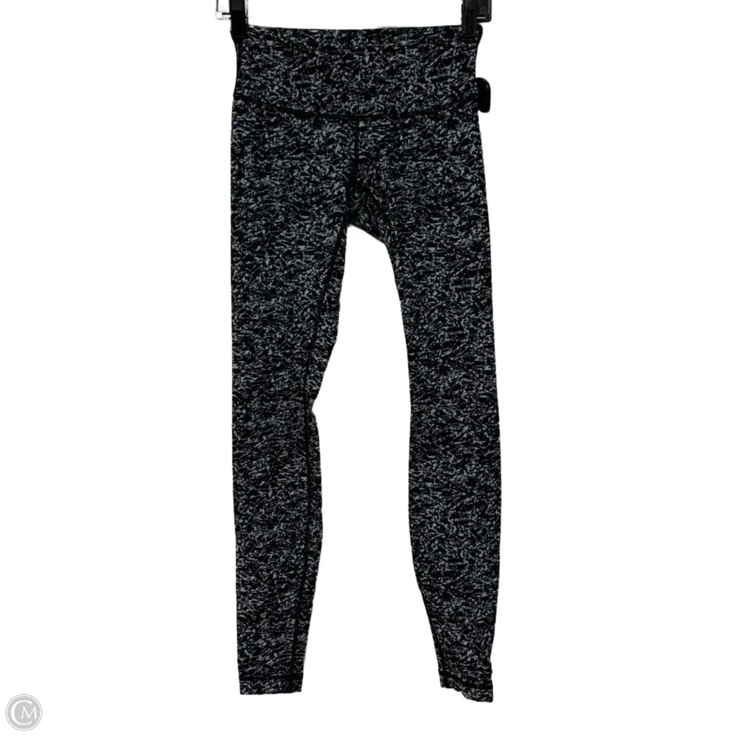 Athletic Leggings By Lululemon In Black & Grey, Size: S