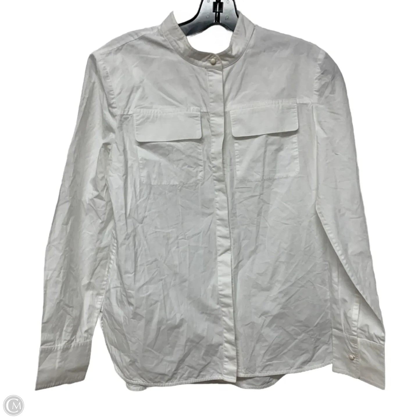 Top Long Sleeve Designer By Tory Burch In White, Size: S