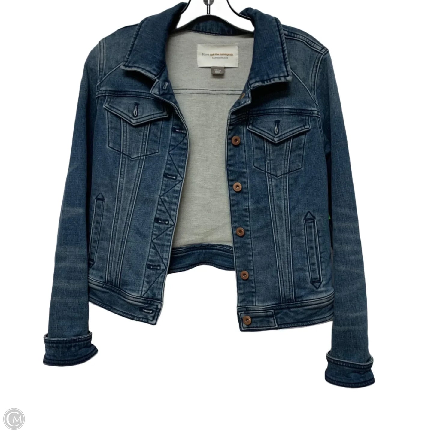 Jacket Denim By Pilcro In Blue Denim, Size: S