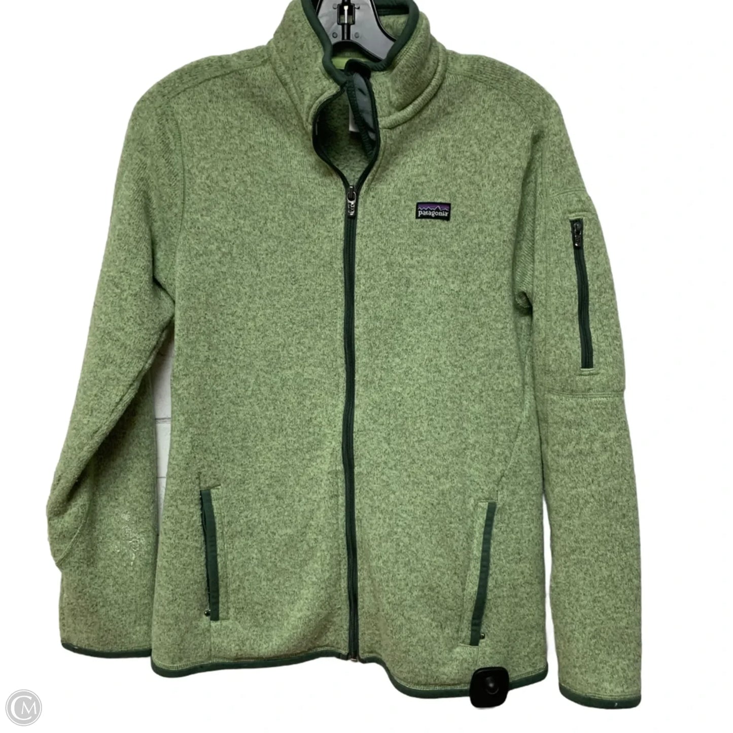 Jacket Fleece By Patagonia In Green, Size: M