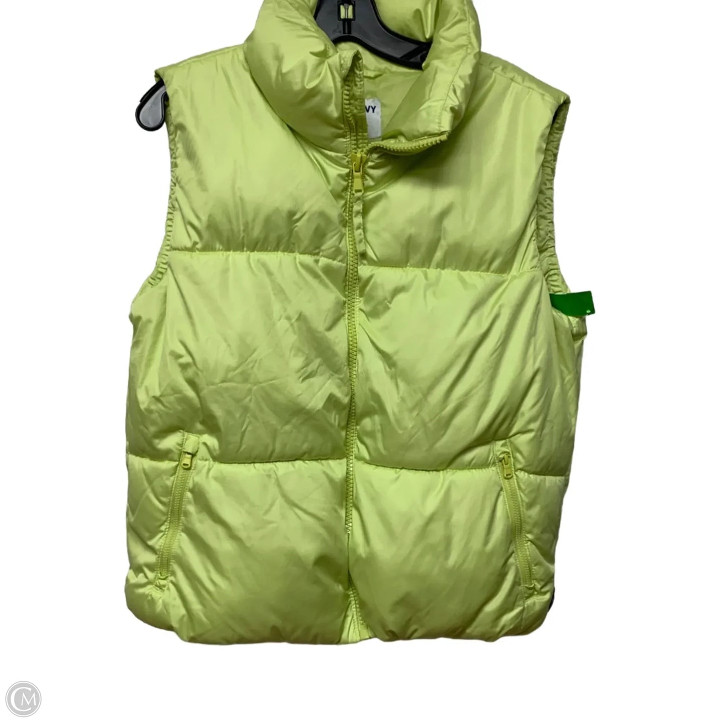 Vest Puffer & Quilted By Old Navy In Chartreuse, Size: S