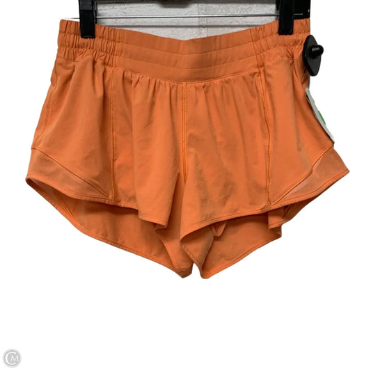 Athletic Shorts By Lululemon In Orange, Size: M