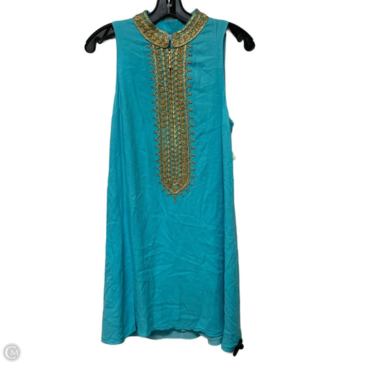 Dress Designer By Lilly Pulitzer In Blue & Gold, Size: S