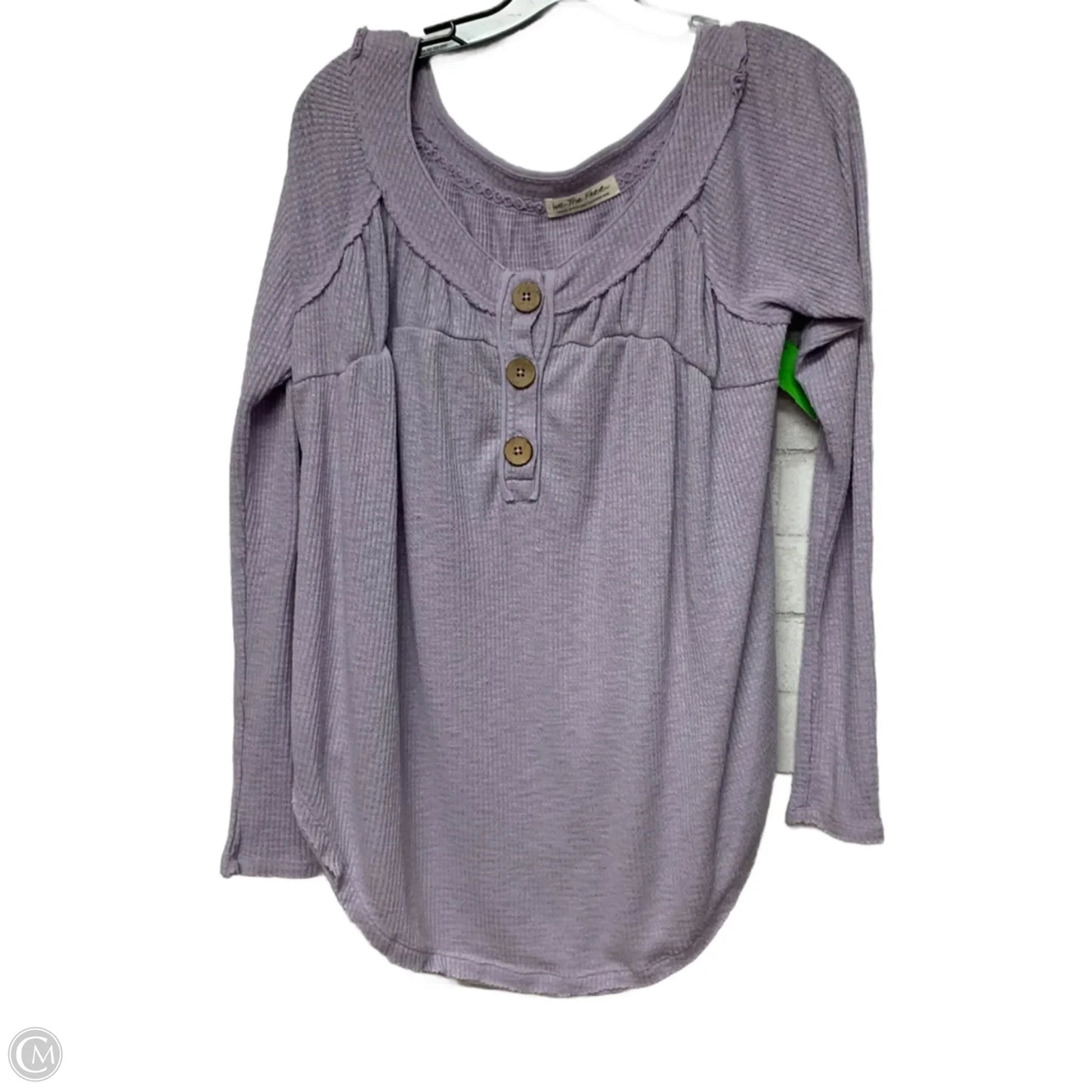 Top Long Sleeve By We The Free In Purple, Size: S