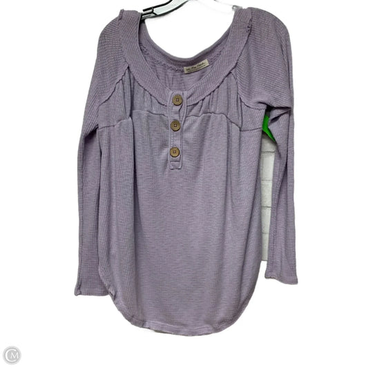 Top Long Sleeve By We The Free In Purple, Size: S