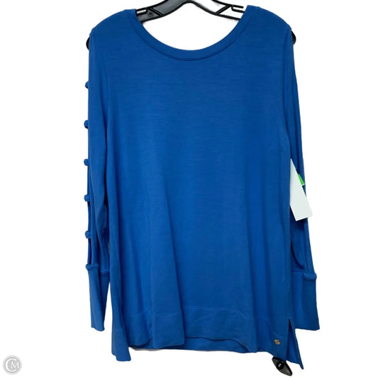 Top Long Sleeve Designer By Lilly Pulitzer In Blue, Size: M