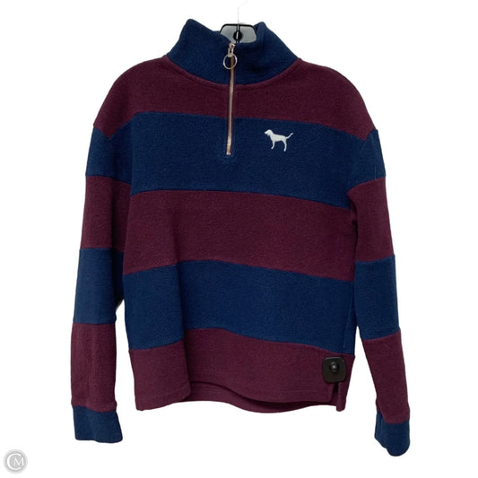Sweatshirt Collar By Pink In Blue & Red, Size: Xs