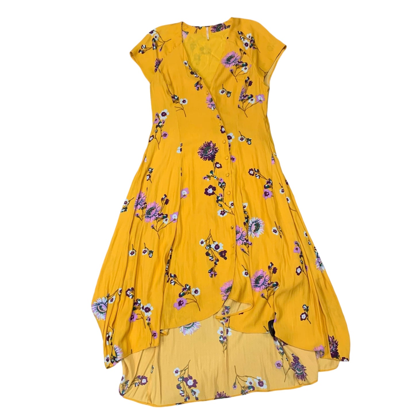 Dress Casual Maxi By Free People In Yellow, Size: S