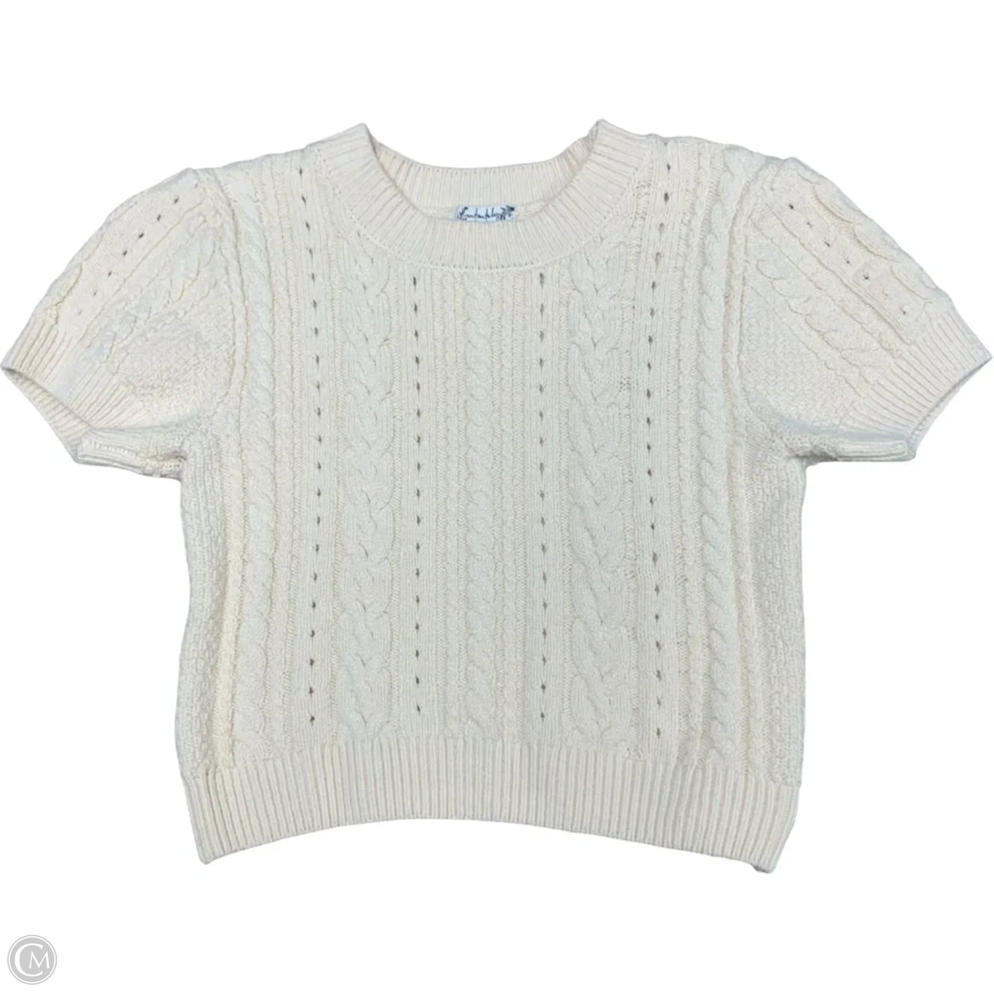 Sweater Short Sleeve By Free People In Yellow, Size: S