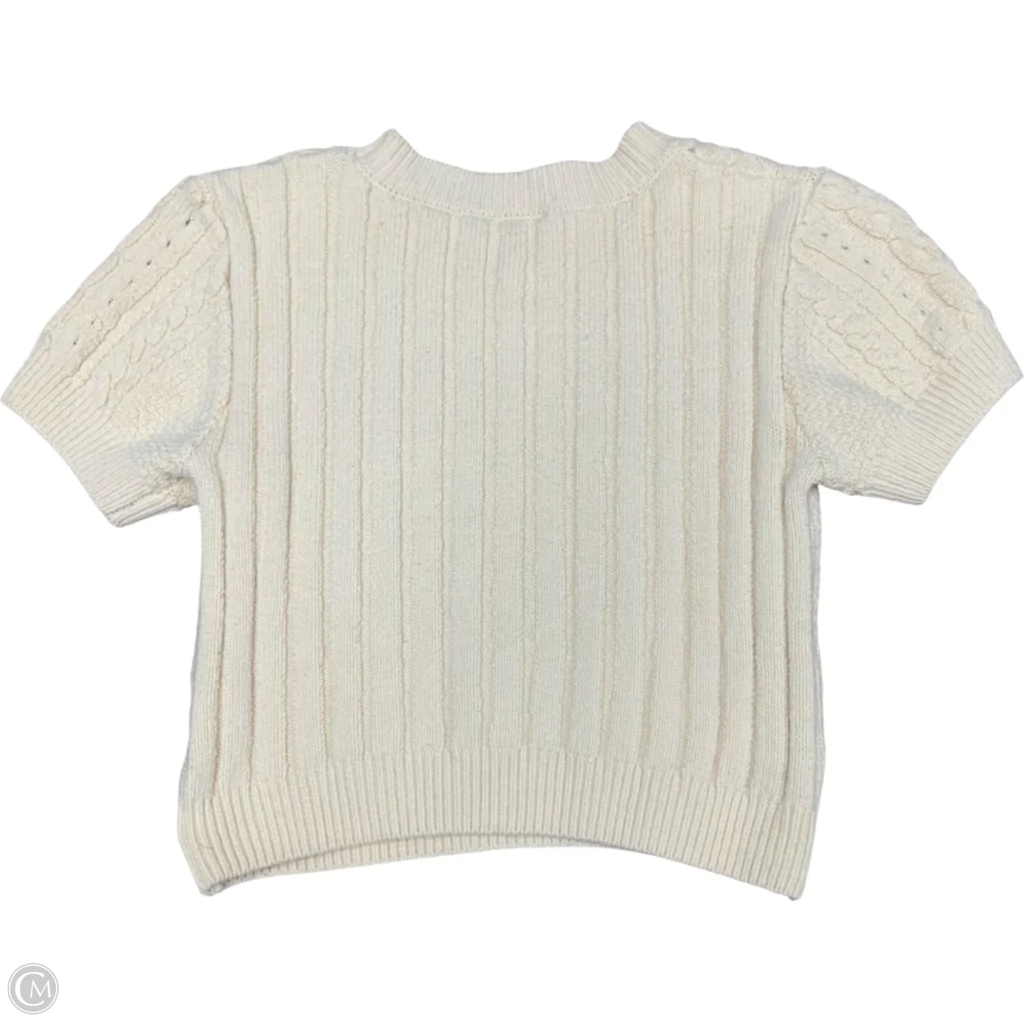 Sweater Short Sleeve By Free People In Yellow, Size: S