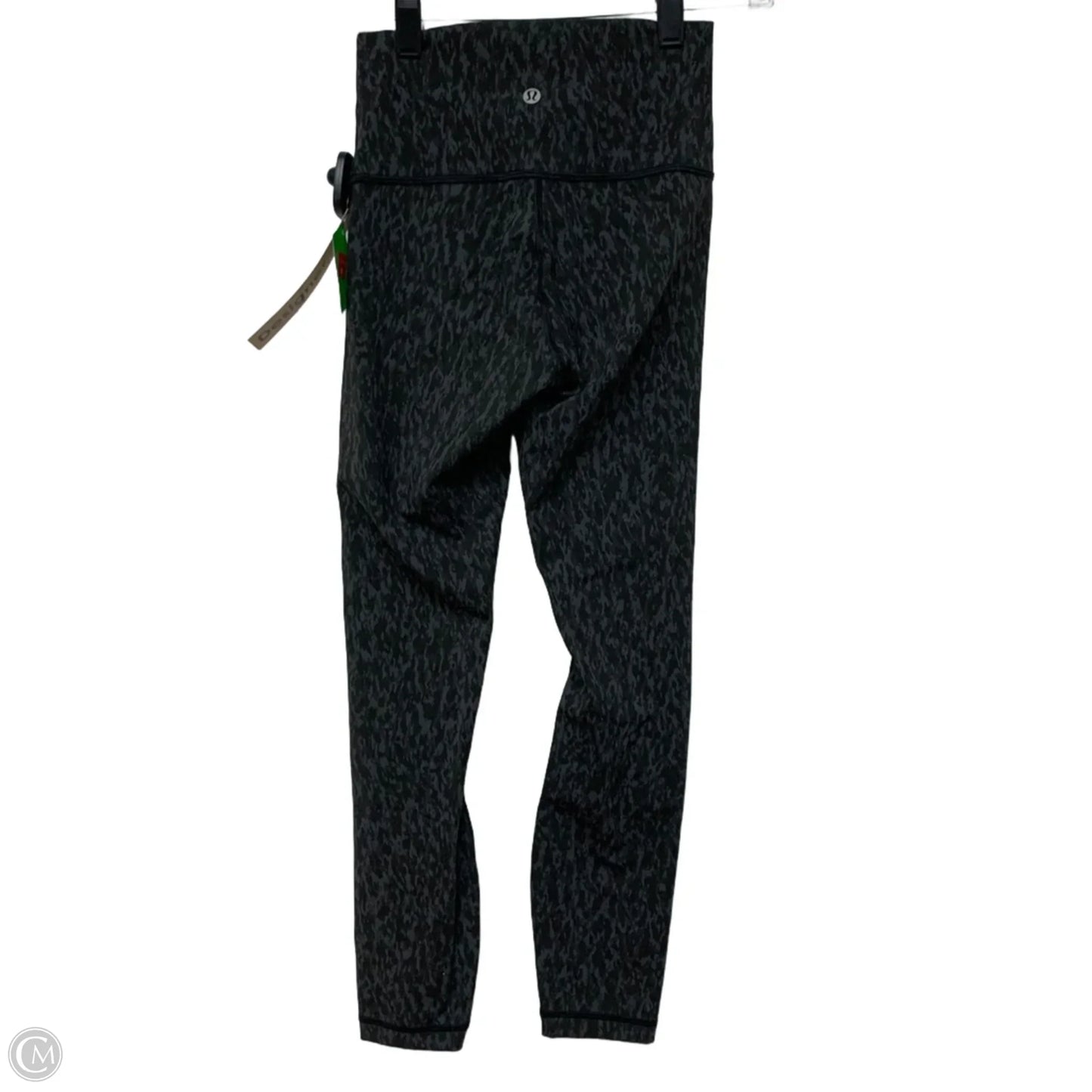 Athletic Leggings By Lululemon In Black & Grey, Size: Xs