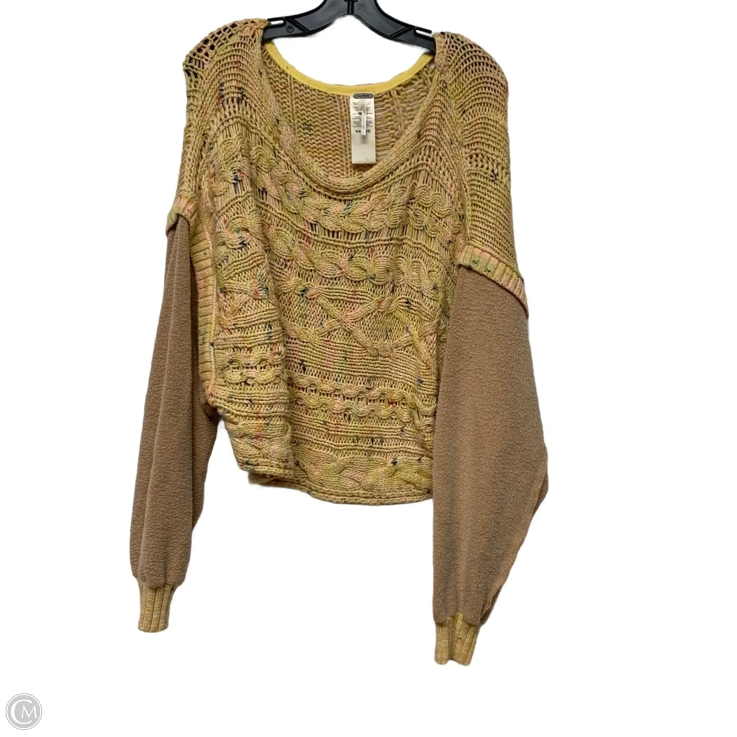 Sweater By Free People In Yellow, Size: M