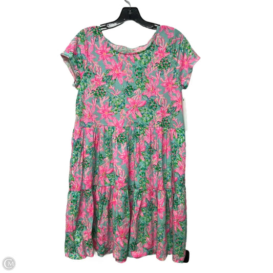 Dress Designer By Lilly Pulitzer In Blue & Pink, Size: M