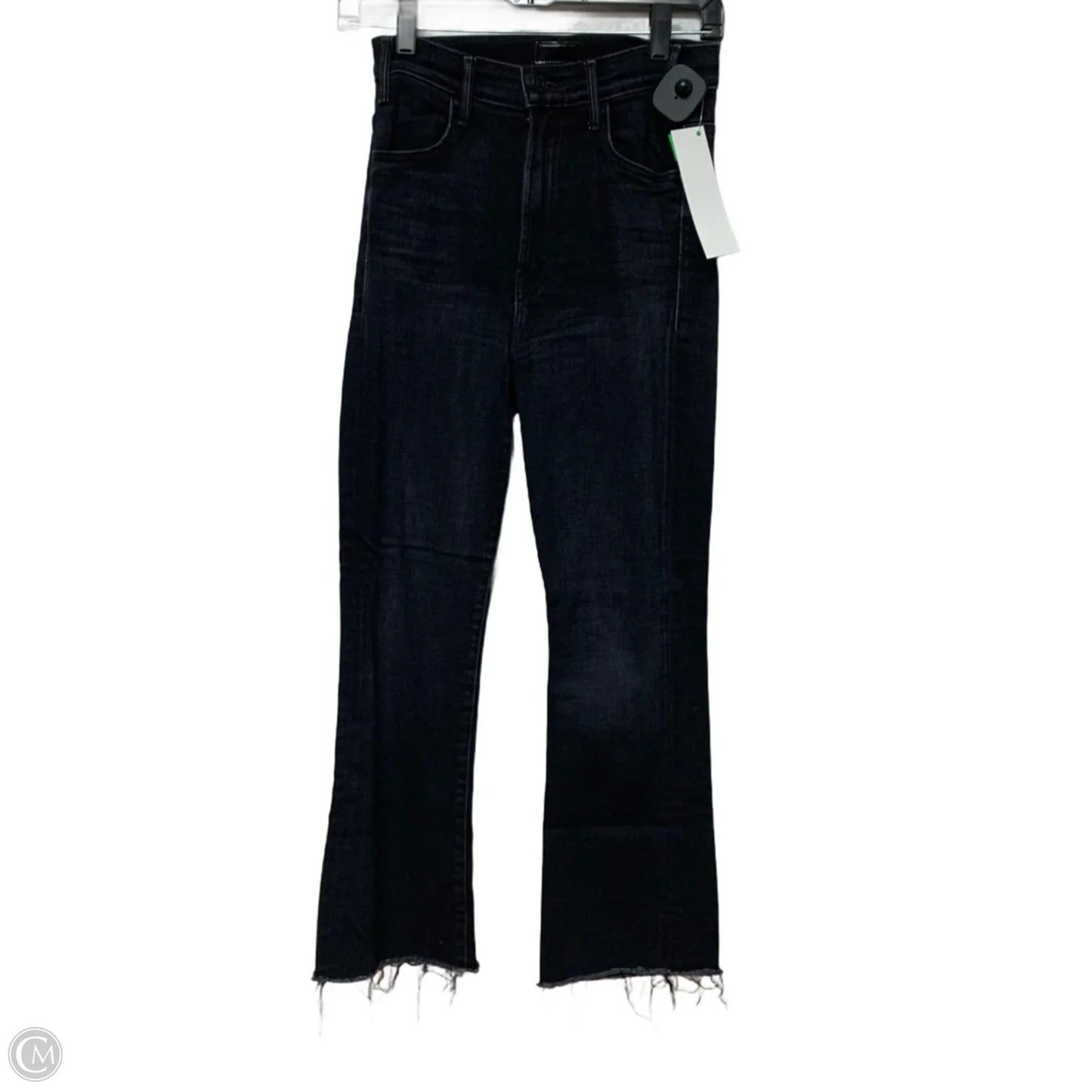 Jeans Straight By Mother In Black Denim, Size: 2
