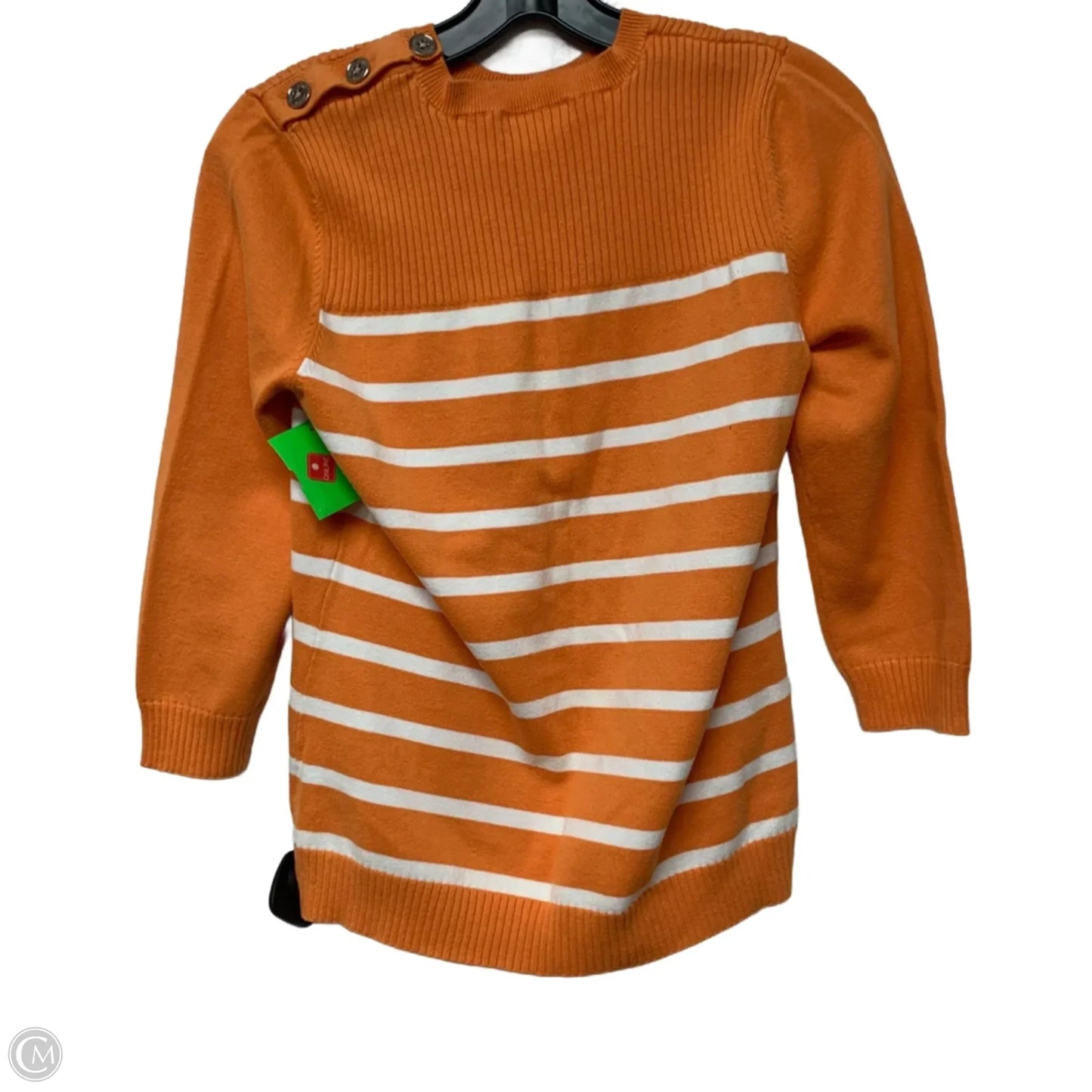 Top Long Sleeve By Lauren By Ralph Lauren In Orange, Size: M