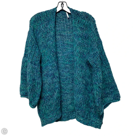 Sweater Cardigan By Free People In Blue, Size: S