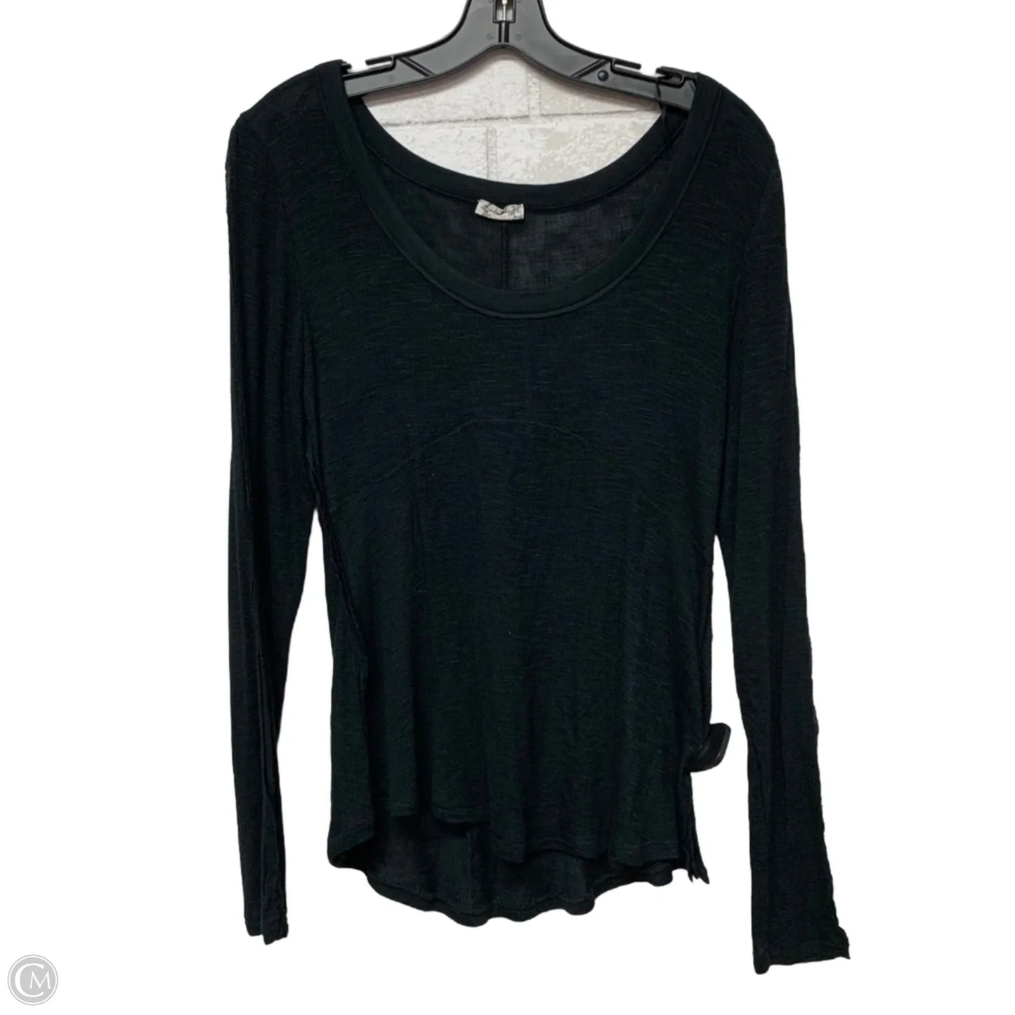 Top Long Sleeve By Free People In Black, Size: S