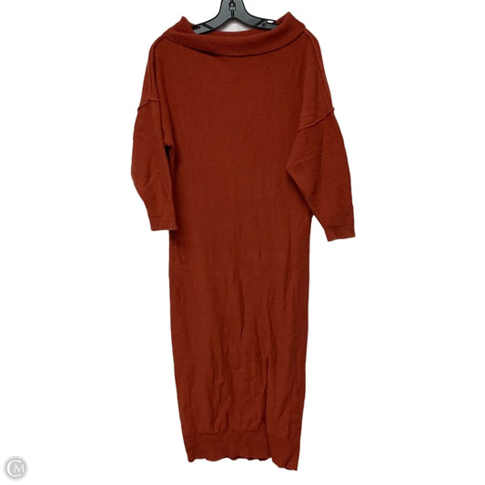 Dress Sweater By Free People In Orange, Size: Xs