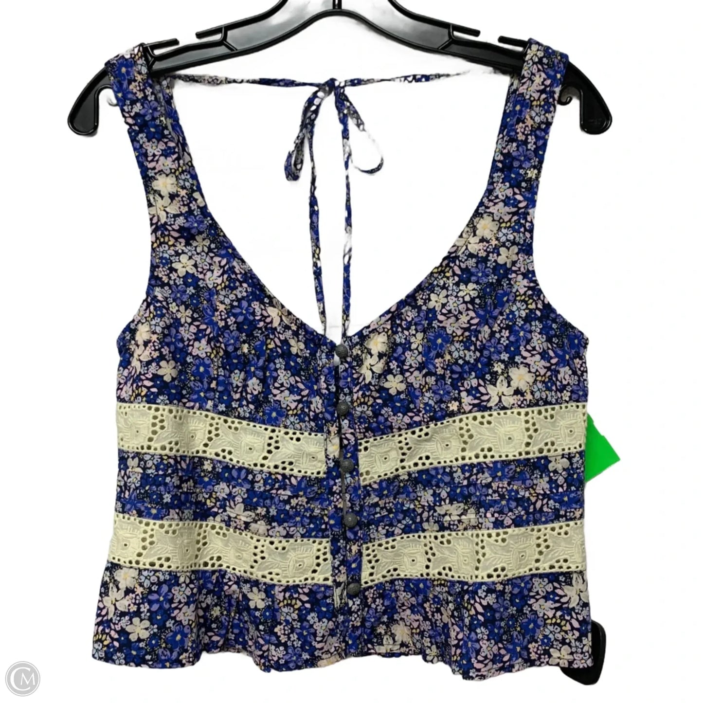 Top Sleeveless By Free People In Blue & Purple, Size: S