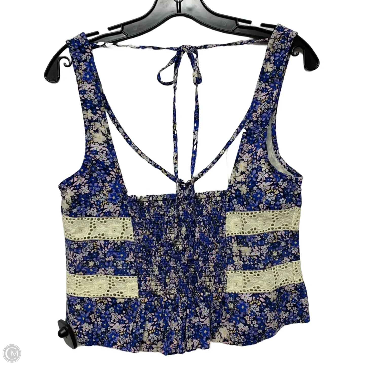 Top Sleeveless By Free People In Blue & Purple, Size: S