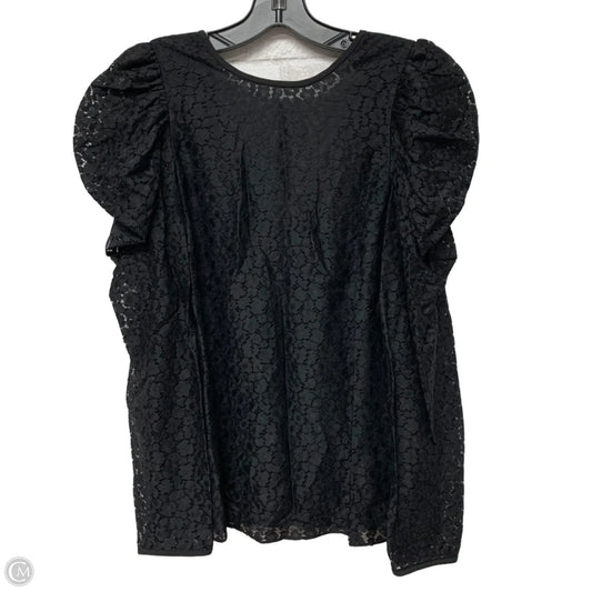 Top Long Sleeve Designer By Kate Spade In Black, Size: S