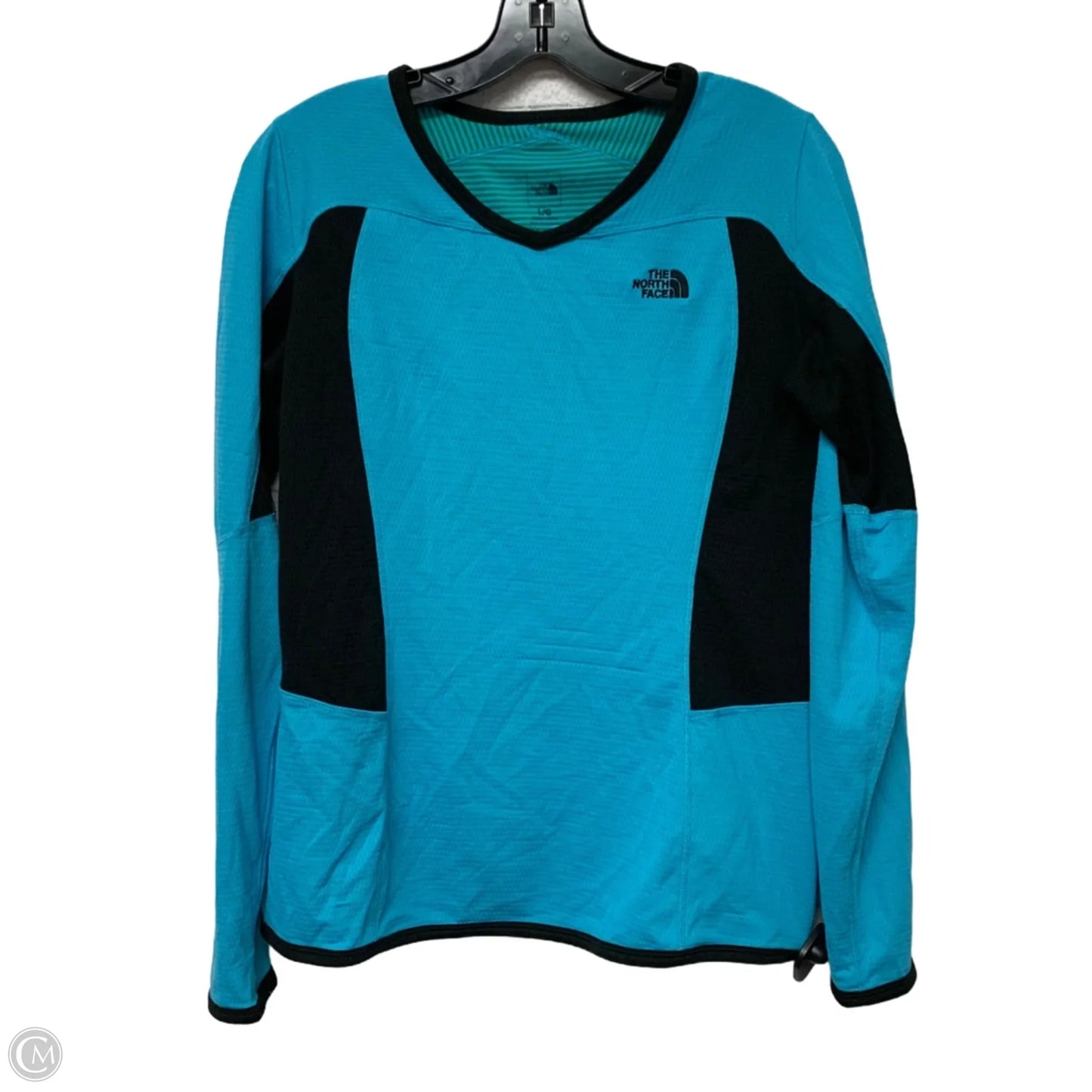 Athletic Top Long Sleeve Crewneck By The North Face In Blue, Size: L