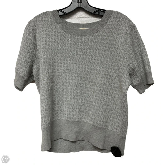 Top Short Sleeve By Michael By Michael Kors In Grey, Size: L