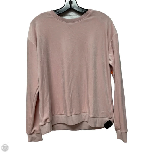 Sweatshirt Crewneck By Banana Republic In Pink, Size: L