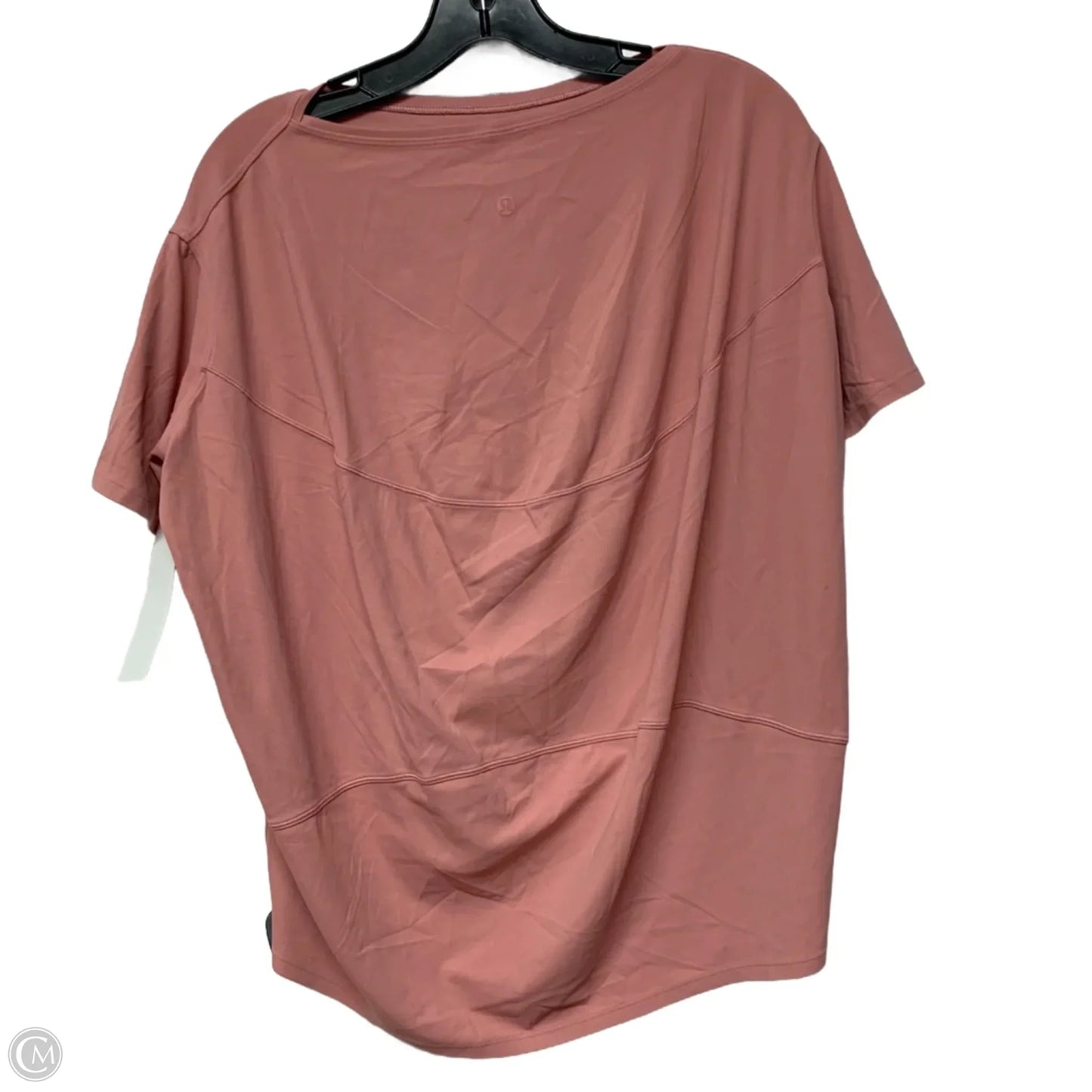 Athletic Top Short Sleeve By Lululemon In Pink, Size: S