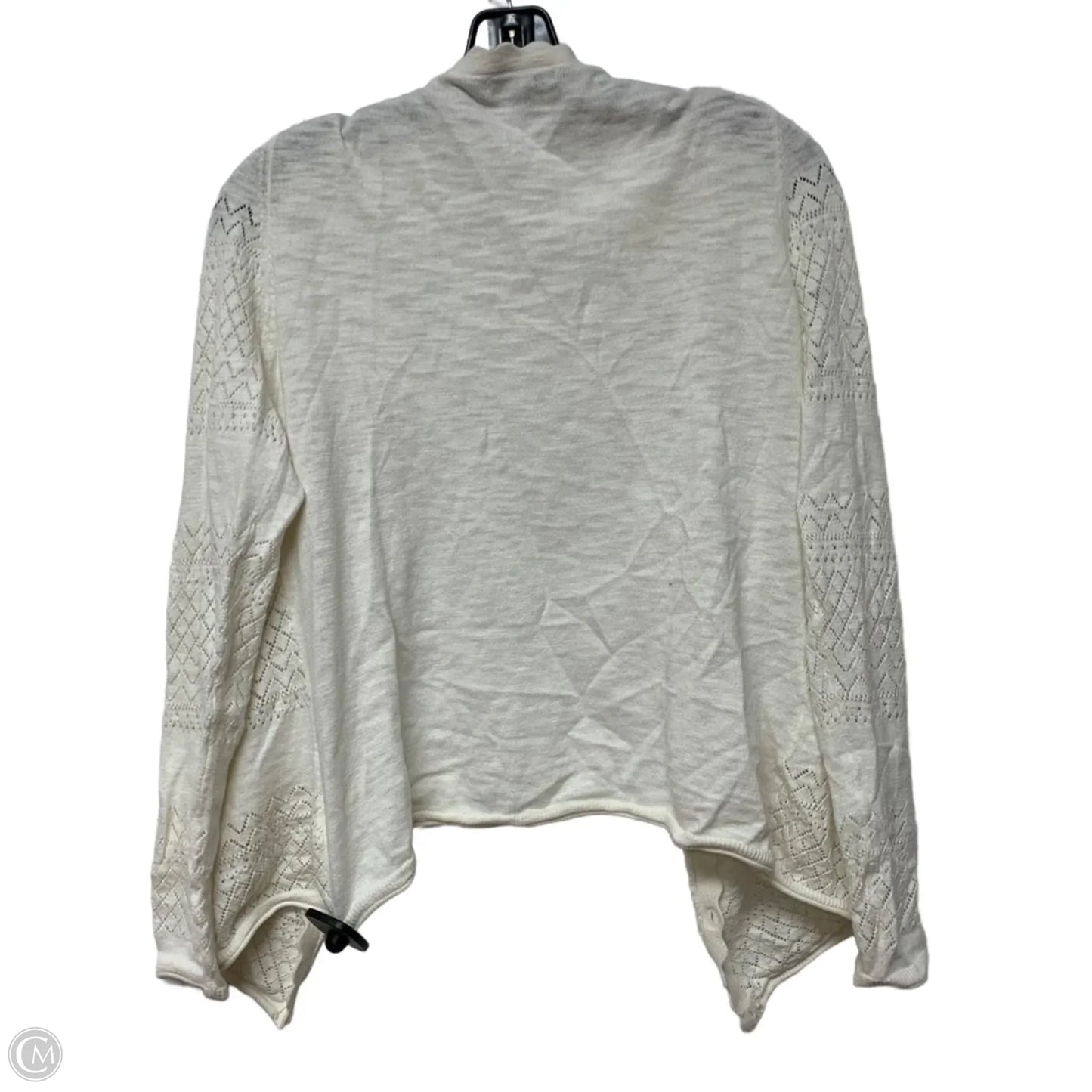 Cardigan Designer By Frye In White, Size: M