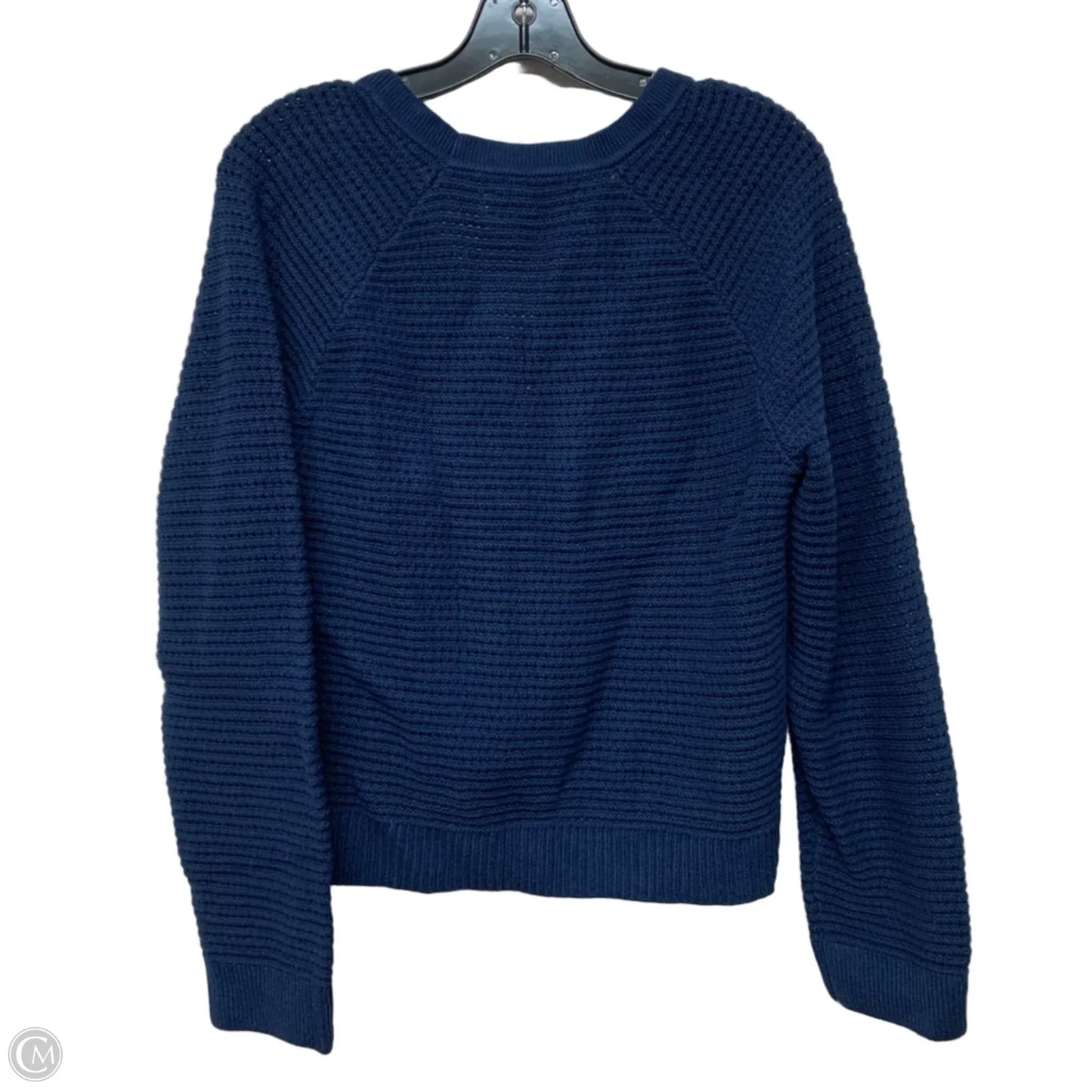 Sweater Cardigan By Loft In Blue, Size: M