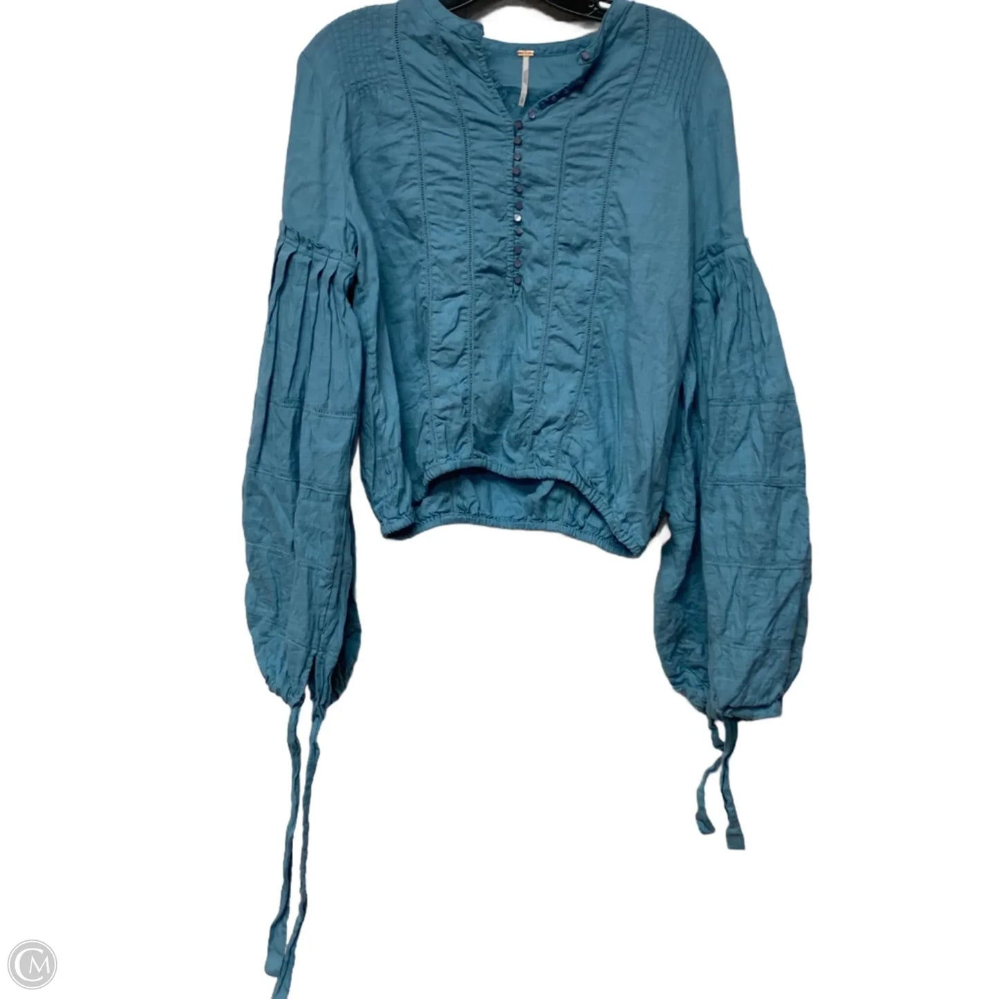 Top Long Sleeve By Free People In Blue, Size: S