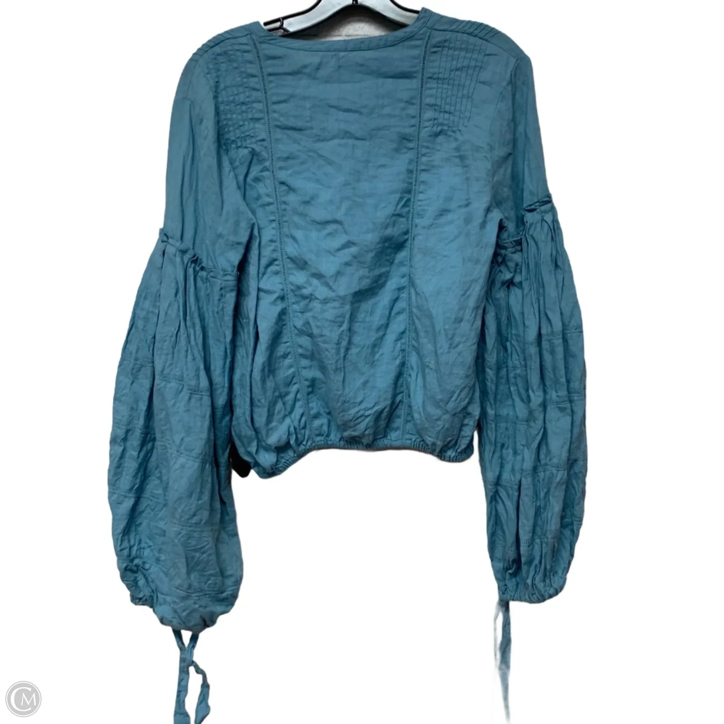 Top Long Sleeve By Free People In Blue, Size: S