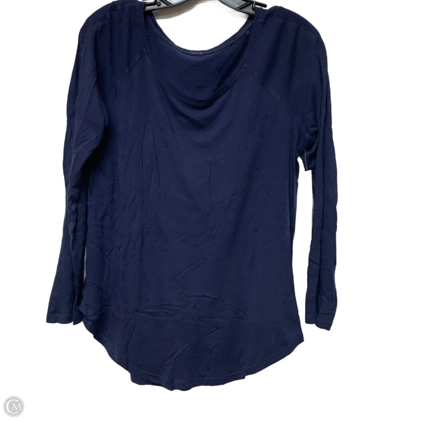 Athletic Top Long Sleeve Crewneck By Lululemon In Navy, Size: S