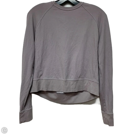 Athletic Top Long Sleeve Crewneck By Lululemon In Purple, Size: M
