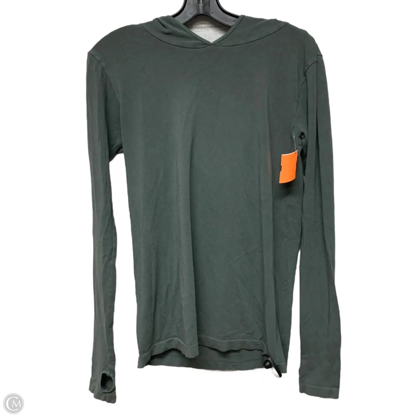 Athletic Top Long Sleeve Hoodie By Free People In Green, Size: M